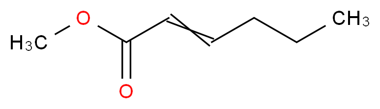 methyl (2E)-hex-2-enoate_分子结构_CAS_2396-77-2