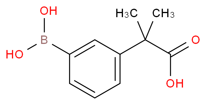 2-(3-Boronophenyl)-2-methylpropanoic acid_分子结构_CAS_885068-00-8)