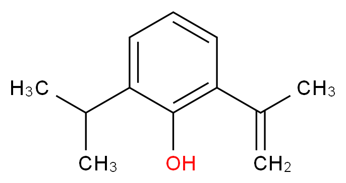 2-(prop-1-en-2-yl)-6-(propan-2-yl)phenol_分子结构_CAS_74926-89-9