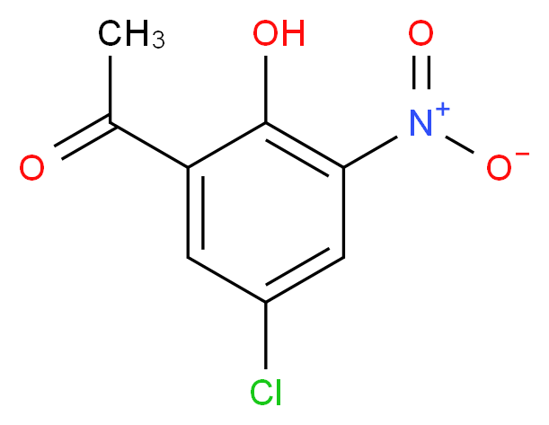 1-(5-Chloro-2-hydroxy-3-nitrophenyl)ethanone_分子结构_CAS_84942-40-5)