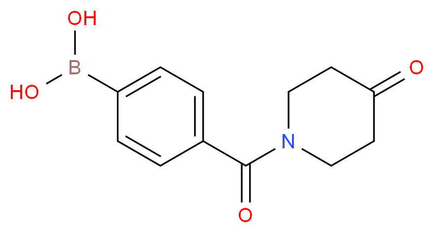 4-[(4-Oxopiperidin-1-yl)carbonyl]benzeneboronic acid 95%_分子结构_CAS_850568-23-9)