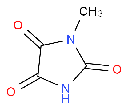 1-methylimidazolidine-2,4,5-trione_分子结构_CAS_3659-97-0