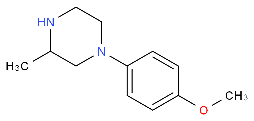 1-(4-methoxyphenyl)-3-methylpiperazine_分子结构_CAS_35947-12-7