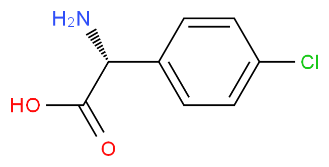 (R)-2-Amino-2-(4-chlorophenyl)acetic acid_分子结构_CAS_43189-37-3)