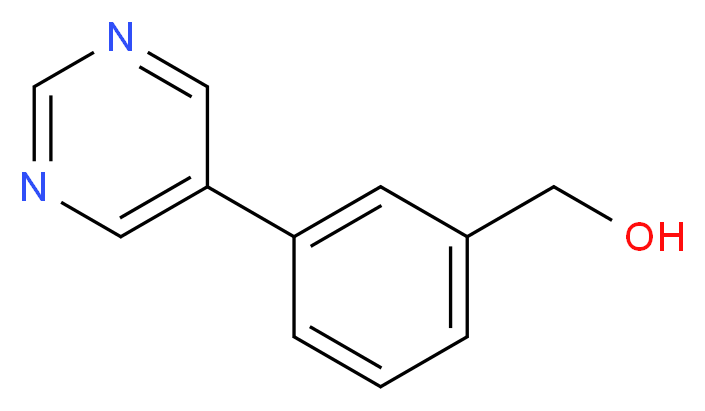 (3-pyrimidin-5-ylphenyl)methanol_分子结构_CAS_852180-75-7)