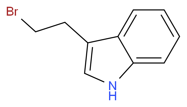 3-(2-溴乙基)吲哚_分子结构_CAS_3389-21-7)