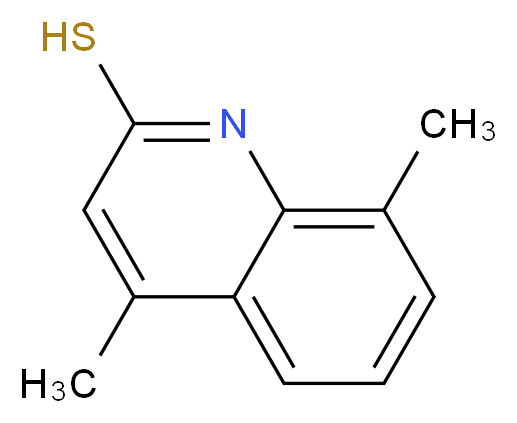 4,8-dimethylquinoline-2-thiol_分子结构_CAS_53761-60-7)