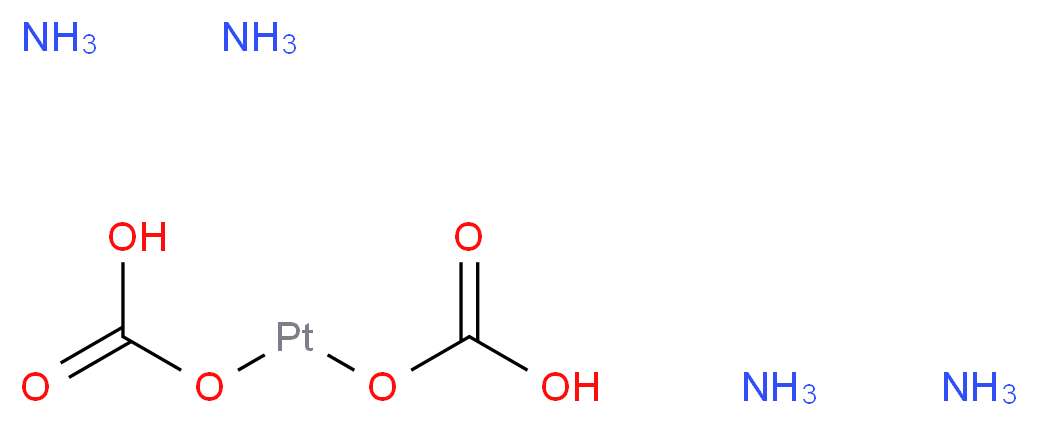 (carboxyoxy)platinio hydrogen carbonate tetraamine_分子结构_CAS_123439-82-7