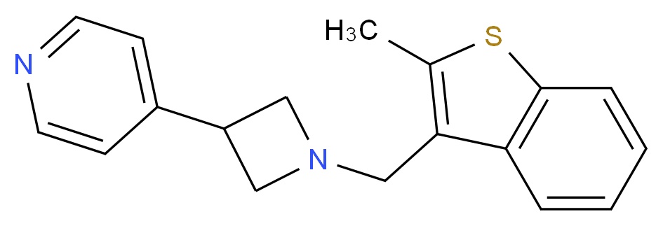 4-{1-[(2-methyl-1-benzothien-3-yl)methyl]-3-azetidinyl}pyridine_分子结构_CAS_)