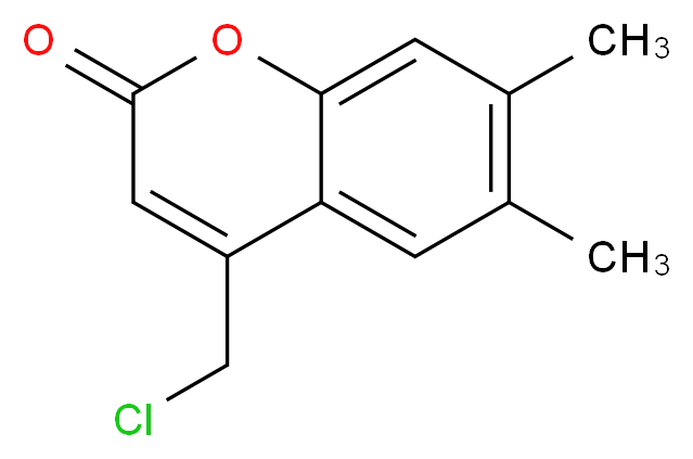 4-(Chloromethyl)-6,7-dimethyl-2H-chromen-2-one_分子结构_CAS_146463-74-3)