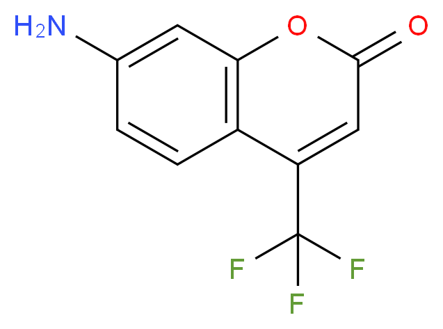 7-amino-4-(trifluoromethyl)-2H-chromen-2-one_分子结构_CAS_53518-15-3