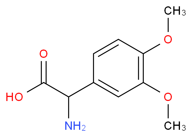 2-amino-2-(3,4-dimethoxyphenyl)acetic acid_分子结构_CAS_)