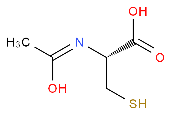 N-ACETYL-L-CYSTEINE_分子结构_CAS_616-91-1)