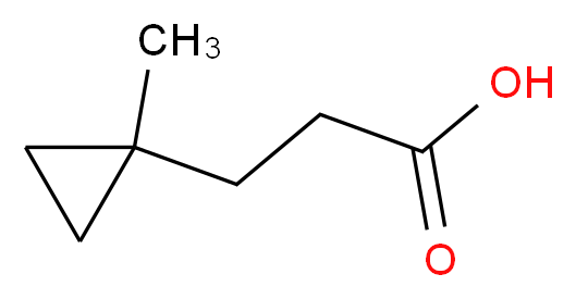 3-(1-methylcyclopropyl)propanoic acid_分子结构_CAS_87433-66-7)