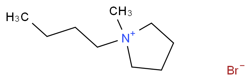 1-butyl-1-methylpyrrolidin-1-ium bromide_分子结构_CAS_93457-69-3