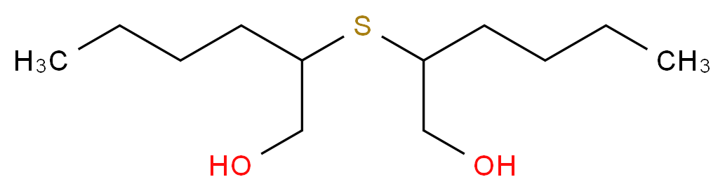 2-[(1-hydroxyhexan-2-yl)sulfanyl]hexan-1-ol_分子结构_CAS_5331-37-3