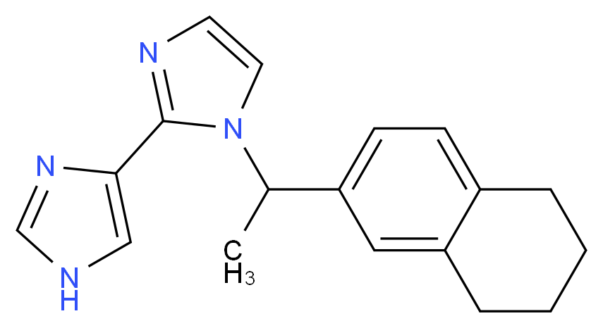 1-[1-(5,6,7,8-tetrahydronaphthalen-2-yl)ethyl]-1H,1'H-2,4'-biimidazole_分子结构_CAS_)
