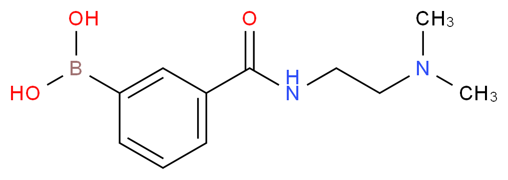 3-(2-(DIMETHYLAMINO)ETHYLCARBAMOYL)PHENYLBORONIC ACID_分子结构_CAS_850567-31-6)