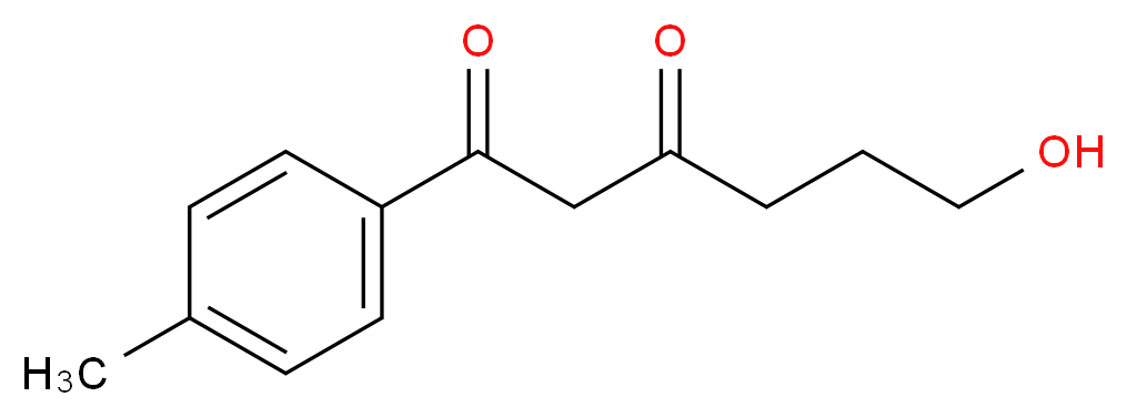 6-Hydroxy-1-(4-methylphenyl)hexane-1,3-dione_分子结构_CAS_69745-21-7)