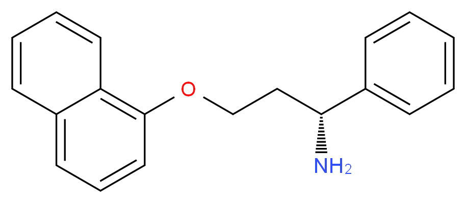 1-[(3R)-3-amino-3-phenylpropoxy]naphthalene_分子结构_CAS_147199-40-4