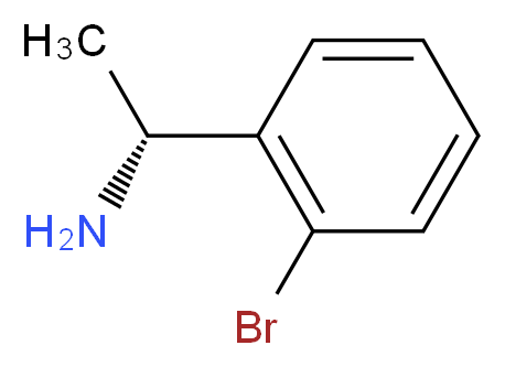 (1R)-1-(2-bromophenyl)ethan-1-amine_分子结构_CAS_113974-24-6