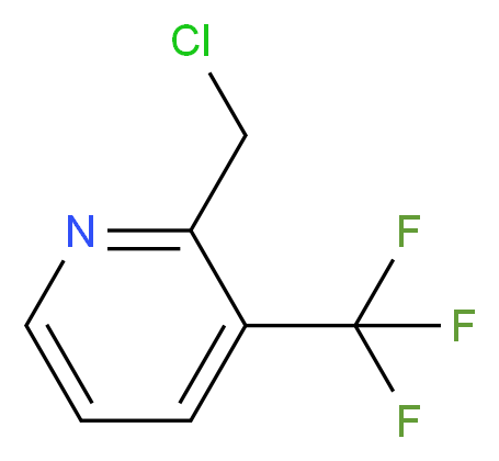 2-(chloromethyl)-3-(trifluoromethyl)pyridine_分子结构_CAS_215867-86-0