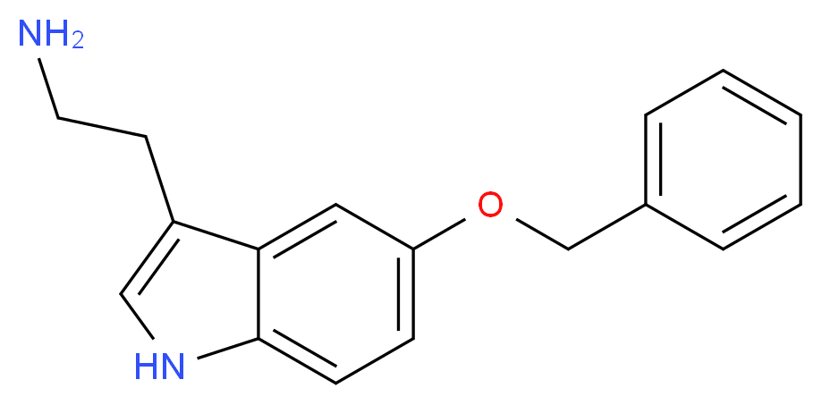 2-[5-(benzyloxy)-1H-indol-3-yl]ethan-1-amine_分子结构_CAS_52055-23-9