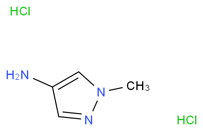 1-methyl-1H-pyrazol-4-amine dihydrochloride_分子结构_CAS_)