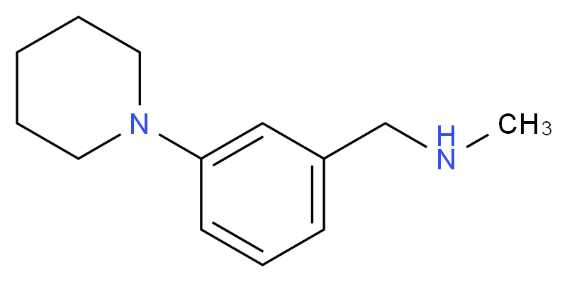 N-methyl-N-(3-piperidin-1-ylbenzyl)amine_分子结构_CAS_859850-65-0)