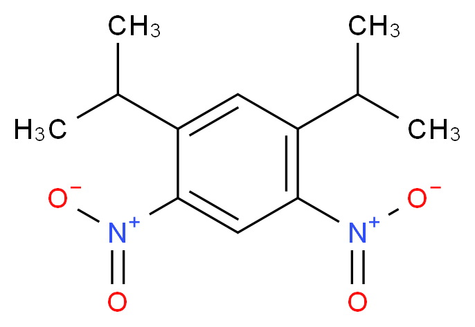 1,5-dinitro-2,4-bis(propan-2-yl)benzene_分子结构_CAS_77256-78-1