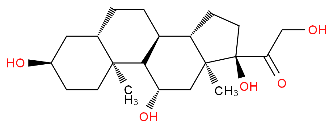 Allo-3α-tetrahydro Cortisol_分子结构_CAS_302-91-0)