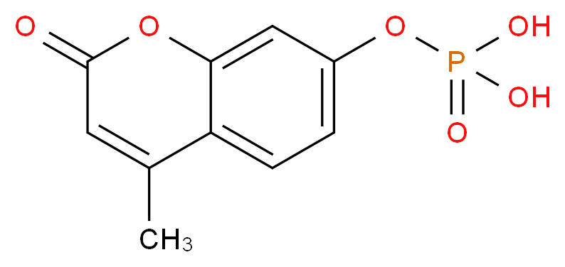 4-甲基伞形酮磷酸酯_分子结构_CAS_3368-04-5)