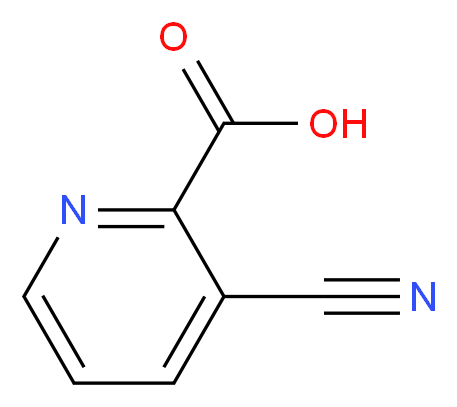 3-cyanopyridine-2-carboxylic acid_分子结构_CAS_53940-10-6