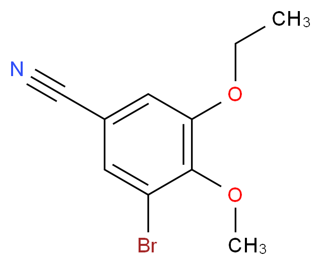 3-bromo-5-ethoxy-4-methoxybenzonitrile_分子结构_CAS_)