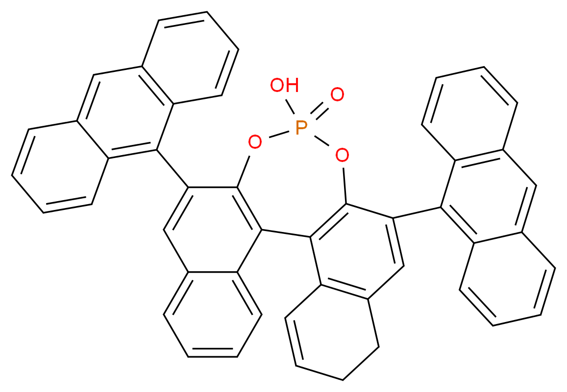 (R)-3,3′-双(9-蒽基)-1,1′-联萘-2,2′-二基磷酸氢酯_分子结构_CAS_361342-51-0)