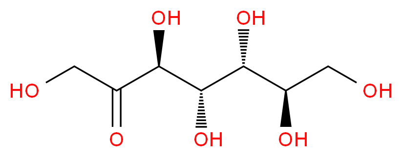 (3S,4S,5R,6R)-1,3,4,5,6,7-hexahydroxyheptan-2-one_分子结构_CAS_3615-44-9