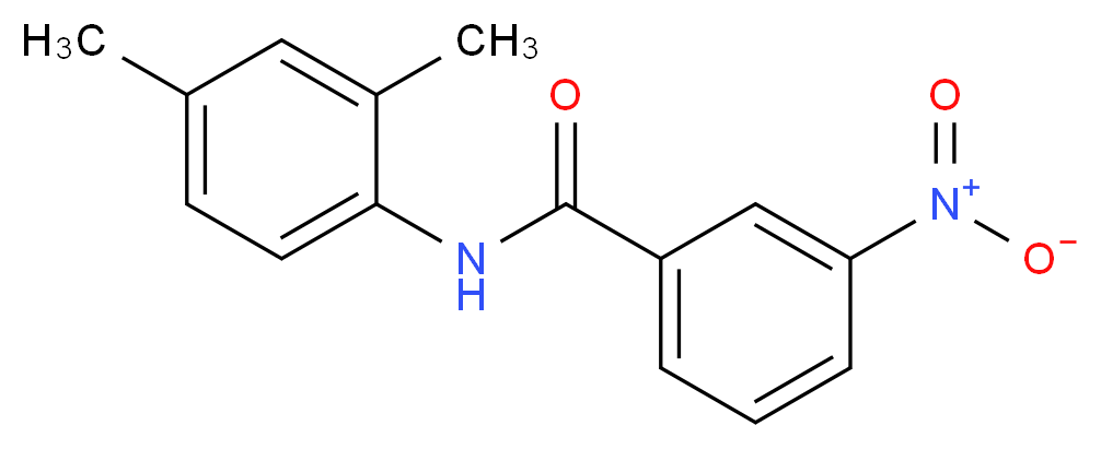 N-(2,4-dimethylphenyl)-3-nitrobenzamide_分子结构_CAS_102631-04-9