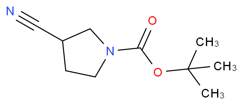 tert-Butyl 3-cyanopyrrolidine-1-carboxylate_分子结构_CAS_476493-40-0)