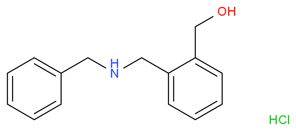 {2-[(benzylamino)methyl]phenyl}methanol hydrochloride_分子结构_CAS_39976-19-7