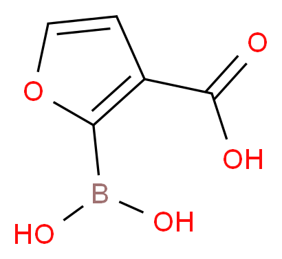 3-CARBOXYFURAN-2-BORONIC ACID_分子结构_CAS_1072952-23-8)