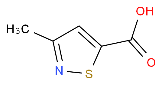 3-methyl-1,2-thiazole-5-carboxylic acid_分子结构_CAS_66975-83-5