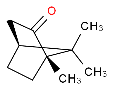 (1S)-(-)-樟脑_分子结构_CAS_464-48-2)