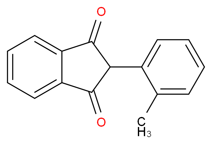 2-(2-methylphenyl)-1H-indene-1,3(2H)-dione_分子结构_CAS_15432-97-0)