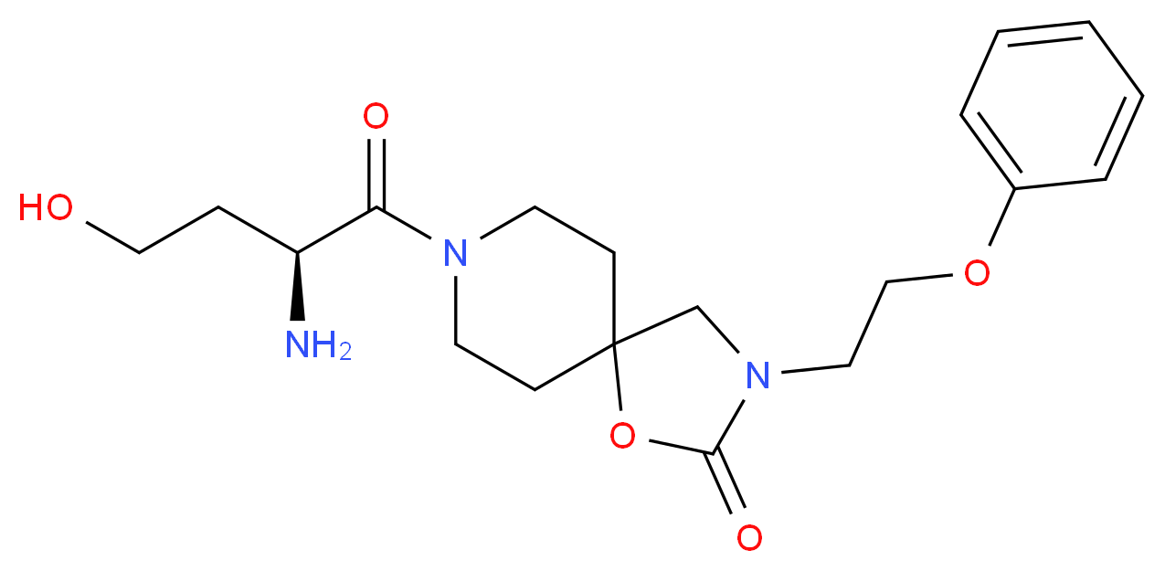 8-L-homoseryl-3-(2-phenoxyethyl)-1-oxa-3,8-diazaspiro[4.5]decan-2-one_分子结构_CAS_)