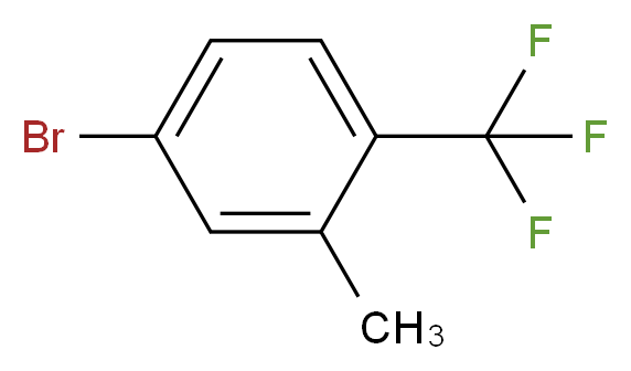 4-bromo-2-methyl-1-(trifluoromethyl)benzene_分子结构_CAS_936092-88-5