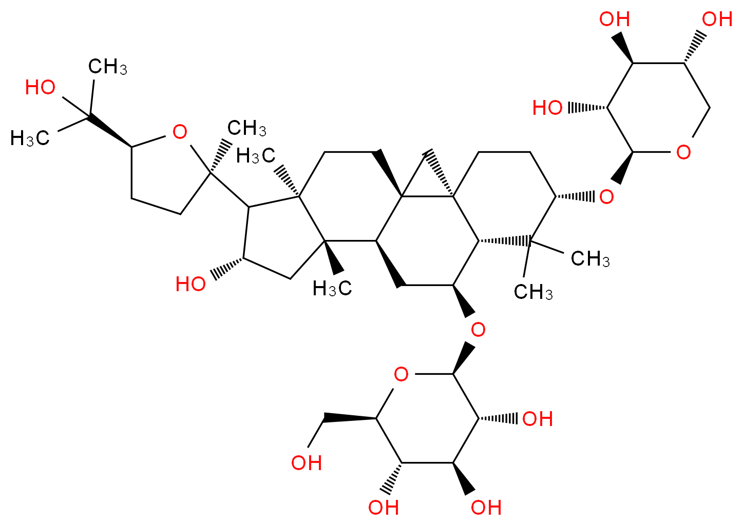 黄芪甲苷 IV_分子结构_CAS_84687-43-4)