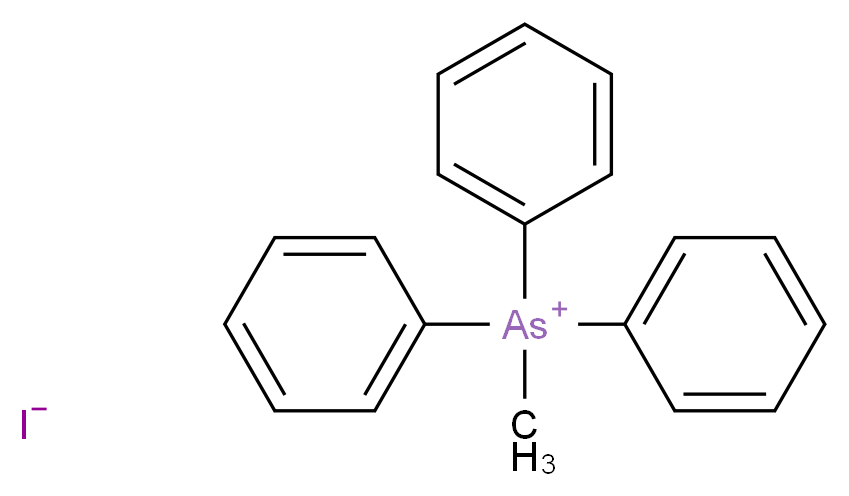 TRIPHENYLMETHYLARSONIUM IODIDE_分子结构_CAS_1499-33-8)