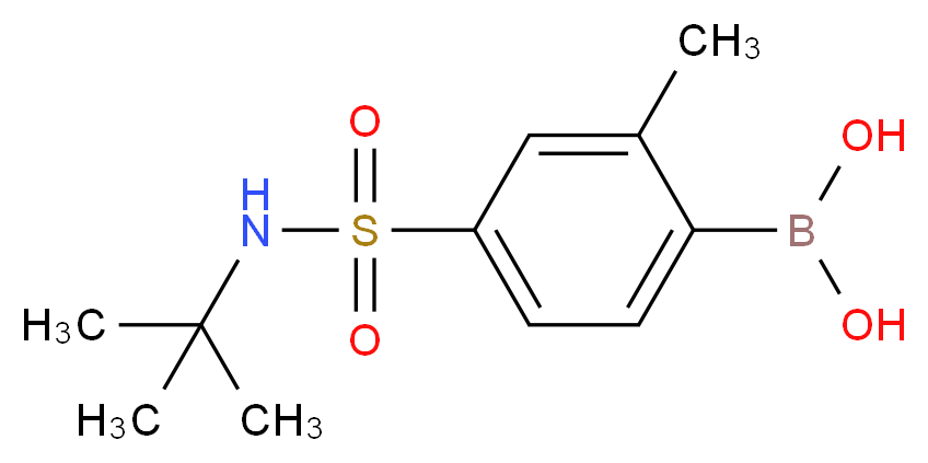 [4-(tert-butylsulfamoyl)-2-methylphenyl]boronic acid_分子结构_CAS_958651-73-5