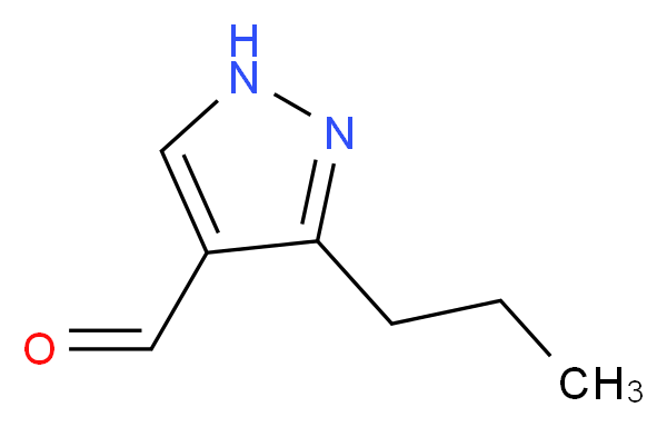 3-propyl-1H-pyrazole-4-carbaldehyde_分子结构_CAS_681260-23-1