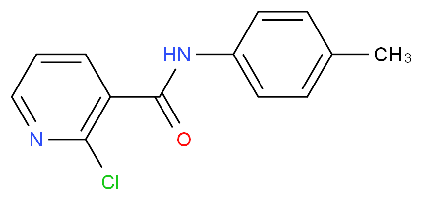 2-Chloro-N-(4-methylphenyl)nicotinamide_分子结构_CAS_)
